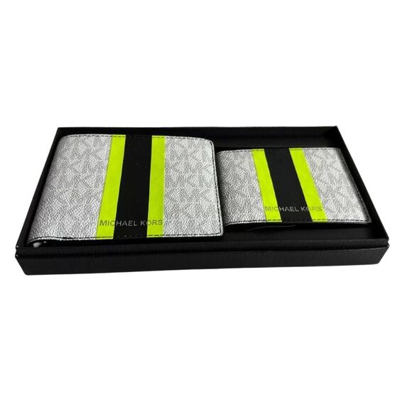 Michael Kors Men's Gifting MK Signature Wallet Billfold Box Set - Picture 2 of 6